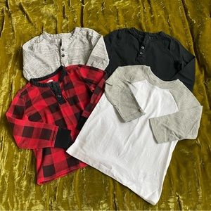 Old Navy Toddler Boys Long Sleeve Shirt Bundle